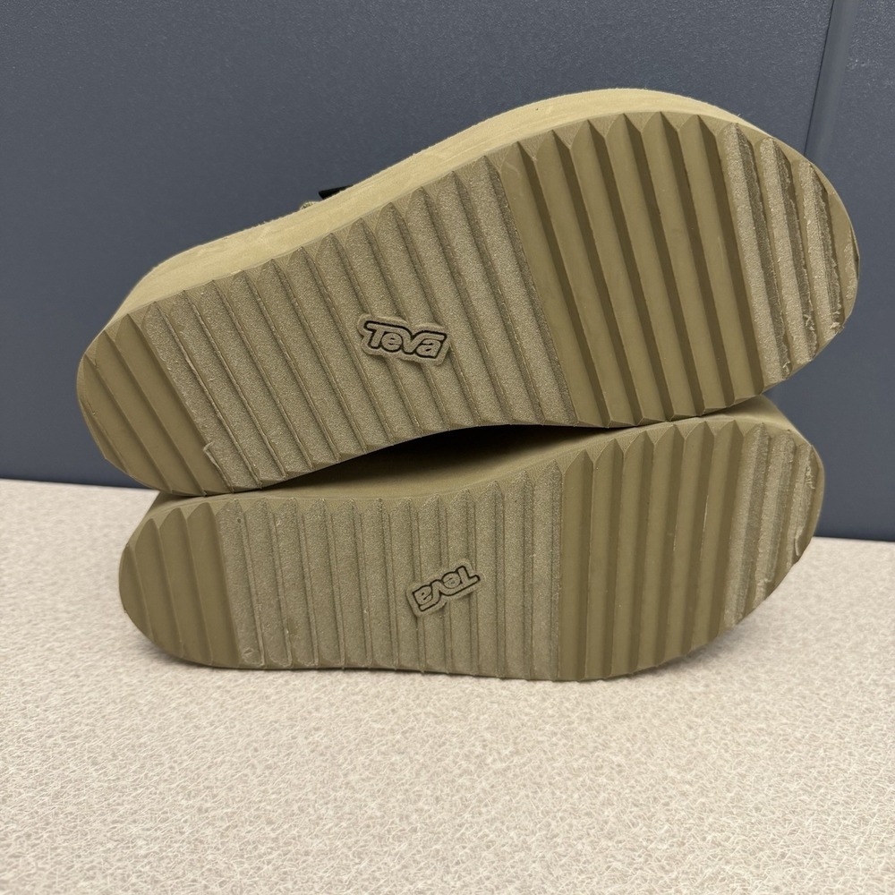 TEVA FLATFORM MEVIA WOMEN SANDALS OLIVE GREEN US 6 /UK 4 /EU 37 /JP 23 - Picture 8 of 9
